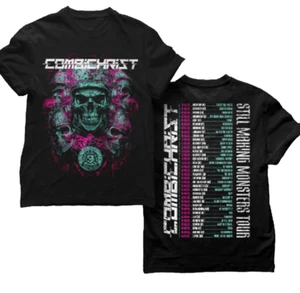 Camiseta negra Combichrist - Still Making Monsters Tour 2025 todas las tallas KK275 - Imagen 1 de 3
