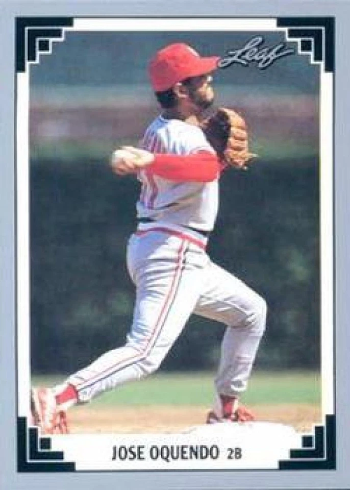 1991 Leaf #58 Jose Oquendo NM-MT Cardinals - Image 1 of 1