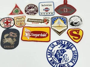 Vintage Patch Lot Advertising Travel Automotive OSU Case Superman Red Cross - Picture 1 of 7