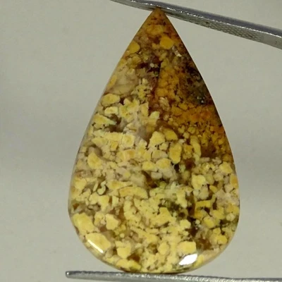 Piedra preciosa cabujón pera ágata boram natural real de 20,30 quilates 21X34X5 mm Foto 1 de 4