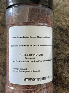 Starbucks Salted Brown Butter Cookie Flavored Topping 2.5 Oz. EXP Jun 21/25 - Picture 1 of 2