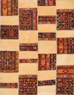 Alfombra oriental tradicional vintage anudada a mano alfombra de lana de 5'9" x 7'6" Foto 1 de 2