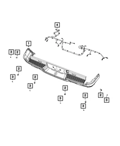 Genuine Mopar Rear Fascia Wiring 68488374AB - Picture 1 of 1
