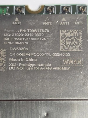 Foxconn  GSM PCIe 4x4 Lte/5G Modem T99W175.70  - Image 1 of 3