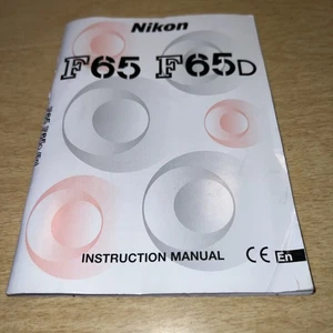 Nikon F65 F65D Instruction Manual Original - Picture 1 of 4