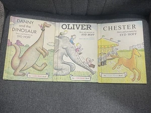 Vintage Lot Of 3 SYD HOFF I CAN READ Matte Finish Books Rare - Picture 1 of 4