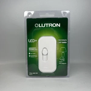 Lutron Credenza LED+ 100 Watt Plug-In Lampada Interruttore Dimmer TTCL-100H-WH Bianco NUOVO - Foto 1 di 2