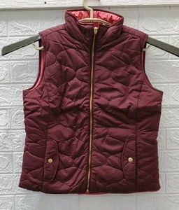 New Talbots Reversible Full Zip Vest Wine/Coral Size Petite - Picture 1 of 7
