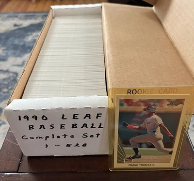 Juego completo de 528 cartas Leaf Baseball 1990 + rompecabezas Yogi Thomas/Sosa/Walker RC's! Foto 1 de 4
