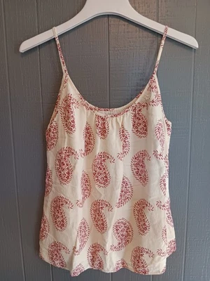 LOFT Paisley Sleeveless Woman's Tank Top Camisole Med. Linen (Ji) - Изображение 1 из 4