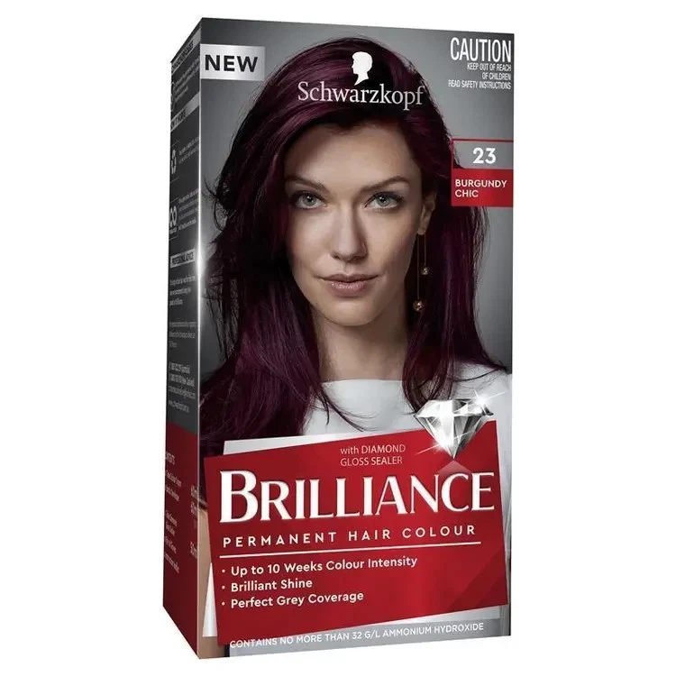 Schwarzkopf Brilliance 3 Burgundy Chic Permanent Premium Hair Color Lasting Dye - image 1 of 1
