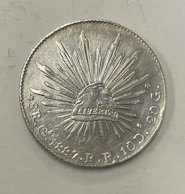 Mexico - 1887 GoRR Large Silver 8 Reales - Popular - Image 1 of 4