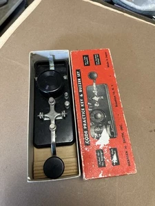 Vintage Herman H Smith Telegraph Code Practice Key Buzzer 2443 w oryginalnym pudełku - Zdjęcie 1 z 13