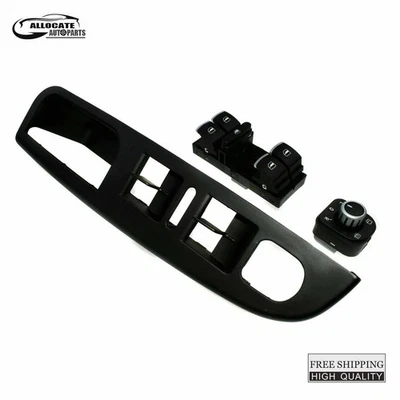 Door Master Power Window Switch Front Left Black Fits 2011-2018 Volkswagen Jetta - Изображение 1 из 4