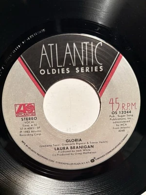 Laura Branigan “Gloria” Atlantic 7” 45 REISSUE VG++ - Image 1 of 4