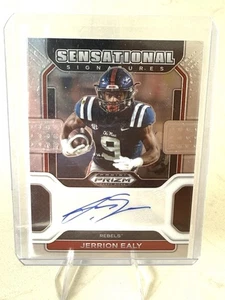 2022 Panini Prizm Draft Picks Jerrion Ealy Auto #SS-JEA Ole Miss ⭐️ - Picture 1 of 2