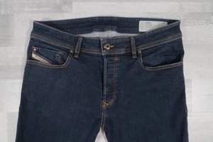 Mens Diesel TROXER Stretch Slim Skinny Blue Jeans W34 L30 Wash R0841 - Picture 1 of 13