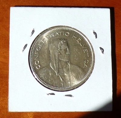 Switzerland 1966B 5 FR silver coin - Image 1 of 4