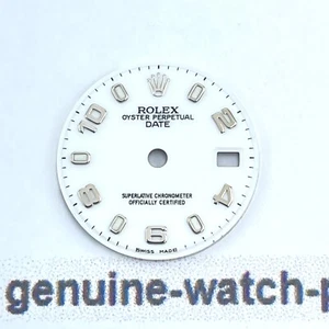 Original Rolex Datejust 26 mm Lady Date 79160 69160 69174 esfera blanca marcador árabe - Imagen 1 de 3