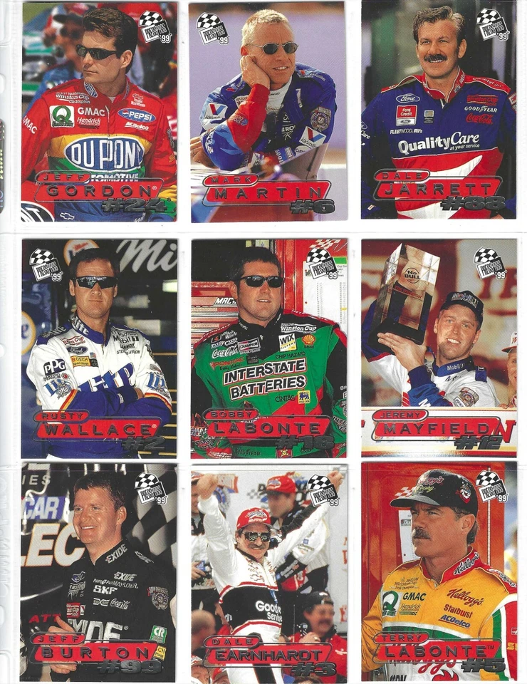1999 Press Pass-Complete 100 card Base set-Straight from packs/pages--Big RC's! - Image 1 of 1