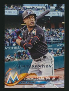 2018 Topps Online Exclusive Limited Edition #100 Giancarlo Stanton Marlins