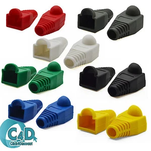 RJ45 Cat5e Cat6 Ethernet Network LAN Patch Cable Connector Boot Cover BOOTS lot - Picture 1 of 22