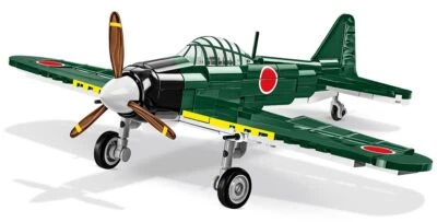 COBI WWII Mitsubishi A6M2 Zero Japanese Fighter Plane Block Model Set # 5861 - Image 1 of 4