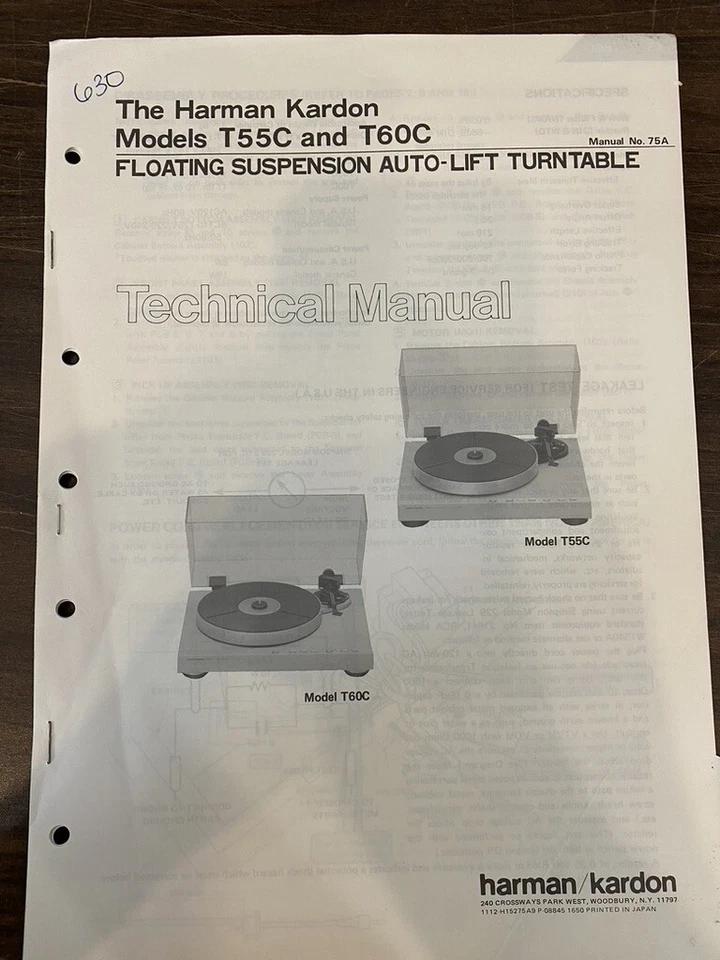 Manual de servicio HARMAN KARDON T55C T60C *ORIGINAL* LIBRO O PDF-ENVÍO GRATUITO Foto 1 de 1