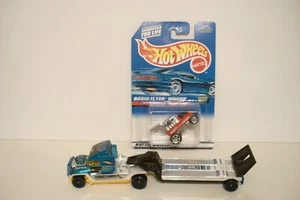 2014 Hot Wheels STEEL POWER Semi-Truck & 1997 Radio Flyer Wagon #827 - Picture 1 of 16