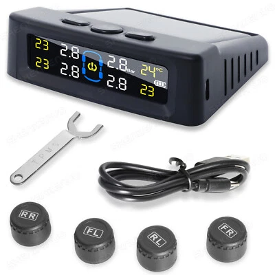Tire Pressure Monitoring System Kit TPMS Tire Pressure Monitor w/ 4 TPMS Sensors - Image 1 of 4