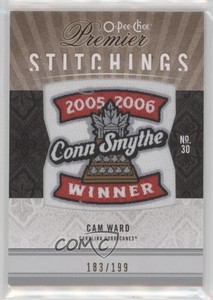 2009-10 O-Pee-Chee Premier Stitchings /199 Cam Ward #PS-CW