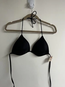 Nuevo top acolchado push up negro para mujer talla grande 11-13 OP - Imagen 1 de 6