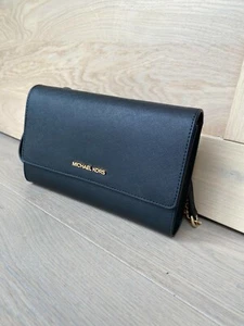 Michael Kors Saffiano leather 3-in-1 black Crossbody bag - Picture 1 of 4