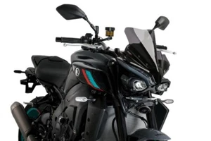 Yamaha MT-10 2022-2024 Dark Smoke Puig Sports Screen M21361F - Picture 1 of 3