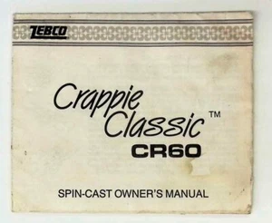 Lista de piezas manuales de carrete de pesca Zebco Crappie Classic CR60 - Imagen 1 de 2