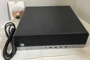 HP EliteDesk 800 G5 SFF i5-8500 16GB RAM 256GB SSD Win 11 Pro WIFI PC Desktop - Picture 1 of 6