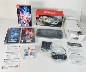 Nintendo Switch Lite Pokemon Dialga Palkia Edition Konsole + Diamond Pearl Spiele - Bild 1 von 15