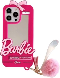 iPhone 12 Pro Max Cute Cartoon Case,Women Girls Kids Fashion Mirror with Plush - Picture 1 of 3