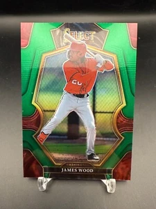 2023 Select #117 James Wood RC Prospect Green Prizm Premier Level/5 (1/5) - Imagen 1 de 3