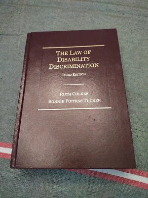 The Law of Disability Discrimination 3rd Ed Colker & Tucker 2000 Excellent Cond. Foto 1 de 4