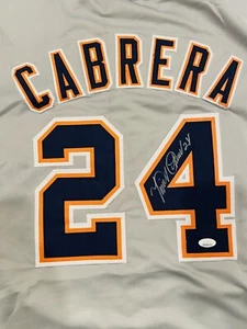 Miguel Cabrera Signed Detroit Tigers Baseball Jersey MLB Authentication JSA COA - Picture 1 of 4