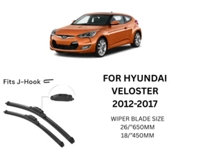 WIPER BLADES FOR HYUNDAI VELOSTER 2012-2017 - Picture 1 of 4