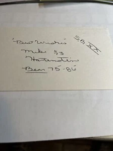 Mike Hartenstine Chicago Bears 1975-86 SB Champs Signed 3x5 index Card - Picture 1 of 1