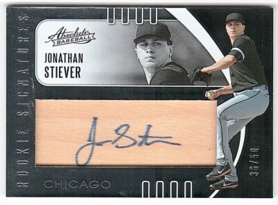 2021 Absolute Rookie Wood Signatures #146 Jonathan Stiever Rookie Auto #/50 - Image 1 of 2