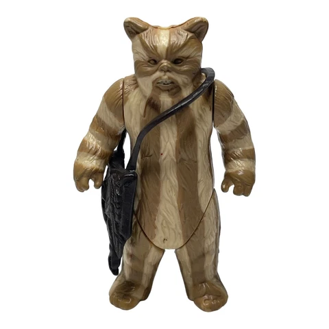 Star Wars Vintage 1983 Ewok Logray 3.75” Original Medicine Bag HK COO ROTJ Cover