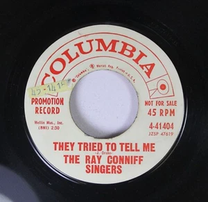 Pop Promo 45 Ray Conniff - They Tried To Tell Me / Early Evening On Columbia - Picture 1 of 2