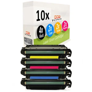 10x MWT Toner XXL Alternative F R HP Color Laserjet Enterprise CP4525dn CP4525n - Picture 1 of 3