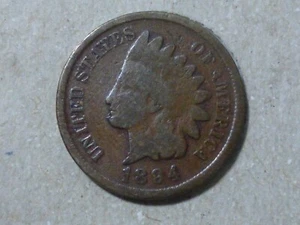 1894-P 1C Indian Head Cent Penny, Better Date, Antique Coinage, Free Shipping - Foto 1 di 2