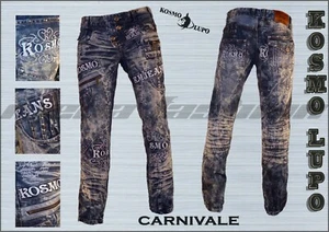 SIZE 29 30 31 32 33 34 36 38 40 NEW Mens KOSMO LUPO Italian Designer Jeans K&M - Picture 1 of 3