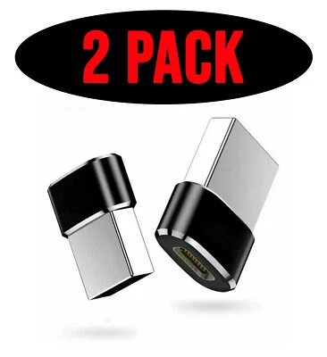 GEEKYGAIN 2 PACK USB C 3.1 Type C Female to USB 3.0 Type a Male Port Converter Adapter NEW